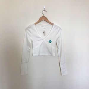 AEROPOSTALE Crisscross Lace Crop Top